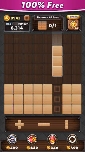 Block Puzzle King : Wood Block Puzzle 3 تصوير الشاشة