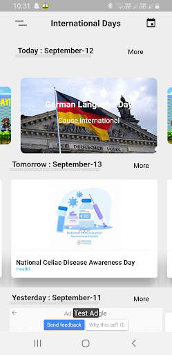 Today - international day (calander) screenshot 4