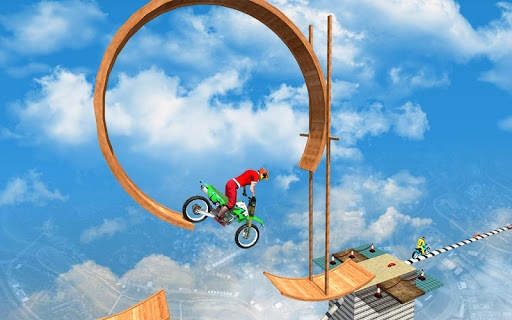 Sky Bike Stunt Racing Games 3D screenshot 5
