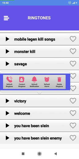 Mobile ringtones स्क्रीनशॉट 4