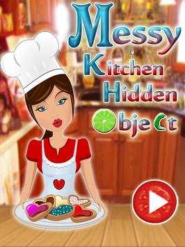Hidden Objects : Princess Messy Kitchen Cleaning screenshot 1