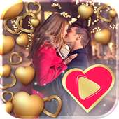 Love Story Photo Video Maker - Romantic Frames logo