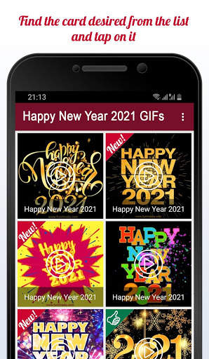 Happy New Year 2021 Cards GIF screenshot 1