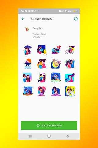 WA Love Stickers app screenshot 5