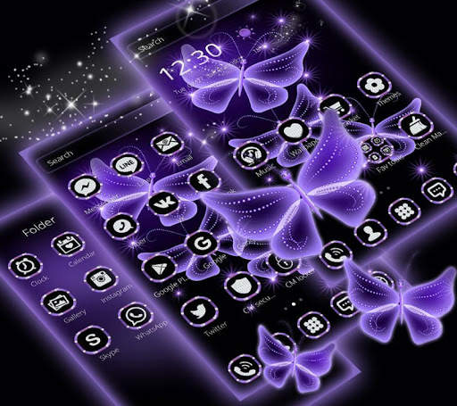 Diamond butterfly Theme screenshot 3