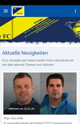 TuS Celle FC App screenshot 1
