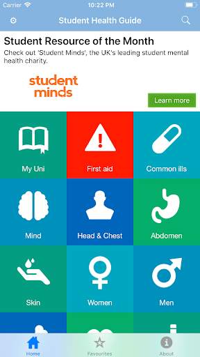 Student Health App screenshot 1