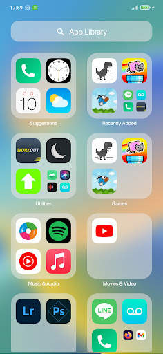 Launcher iOS 17, Phone 15 screenshot 5