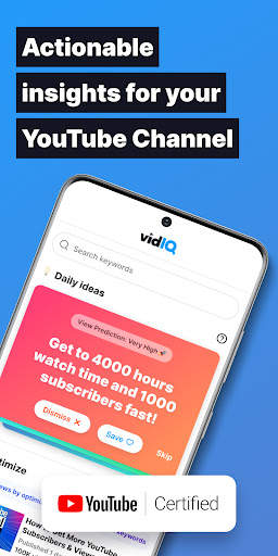vidIQ for YouTube screenshot 1