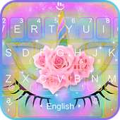 Rainbow Rose Galaxy Unicorn Cat Keyboard Theme logo