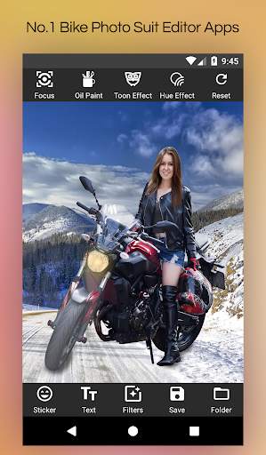 Women Bike Photo Suit Editor screenshot 3