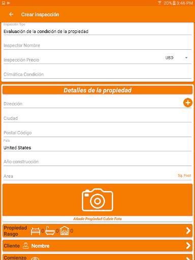Software de inspección de propiedad screenshot 2