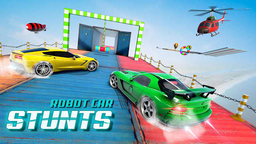 Robot Car Stunt Driving Games screenshot 7