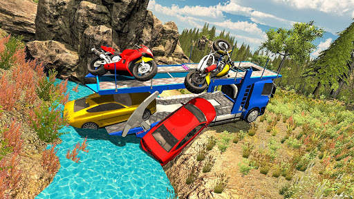 Euro Truck Car Transporter Driver Game screenshot 4