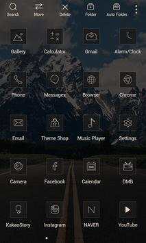 Black Square Icon Pack screenshot 1