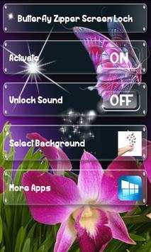 Butterfly Zipper Screen Lock screenshot 6