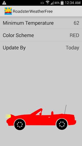 Roadster Weather Widget Free screenshot 2