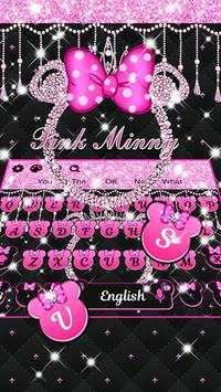 Glitter Minny theme keyboard 2 تصوير الشاشة