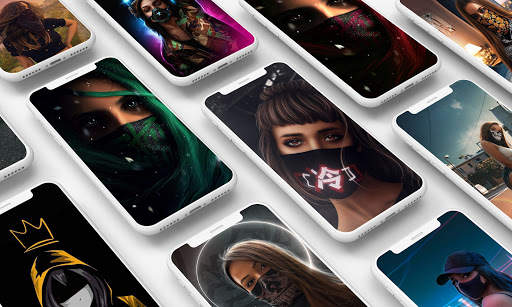 Girl Mask Wallpaper screenshot 1