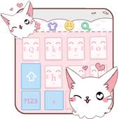 Pink Cute Cat Keyboard 10001006