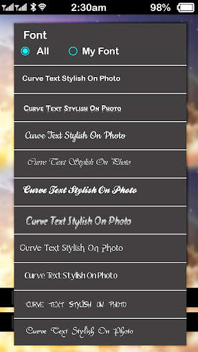 Curve Text Stylish On Photo -  screenshot 2