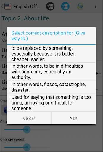 अंग्रेजी Offline Audio Topics screenshot 3