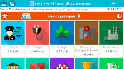 Presidente Simulador Lite screenshot 2