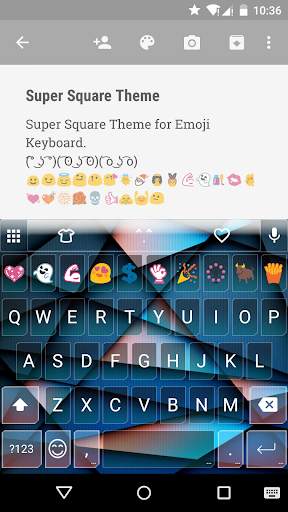 Super Square Emoji Keyboard screenshot 1