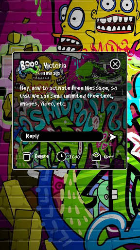 (FREE) GO SMS HAVE FUN THEME screenshot 4