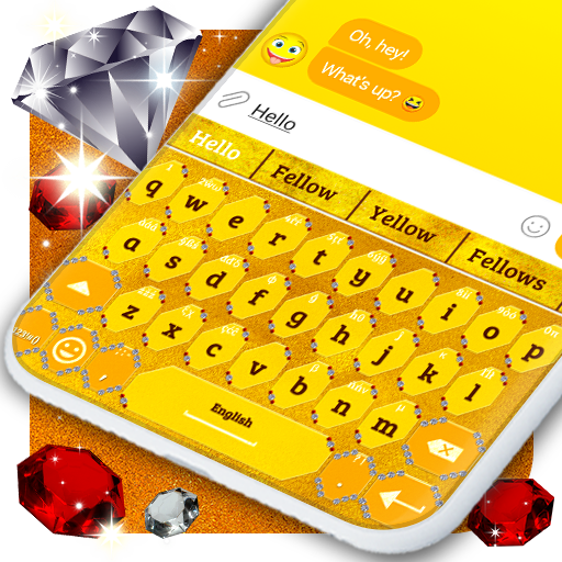 Gold Keyboard 👑 Golden Shine Themes Keyboards icon