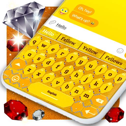 Gold Keyboard 👑 Golden Shine Themes Keyboards 2.4.7