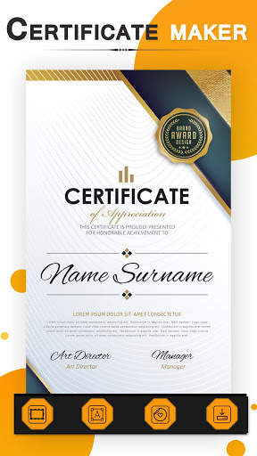 Certificate Maker: Templates and Design Ideas screenshot 1