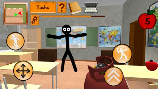 Stickman Teacher. Neighbor School Escape 3D screenshot 3