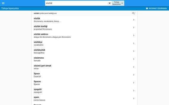 İspanyolca-Türkçe Sözlük screenshot 5