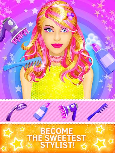 Candy Makeover Games for Girls. Hair and makeup screenshot 3