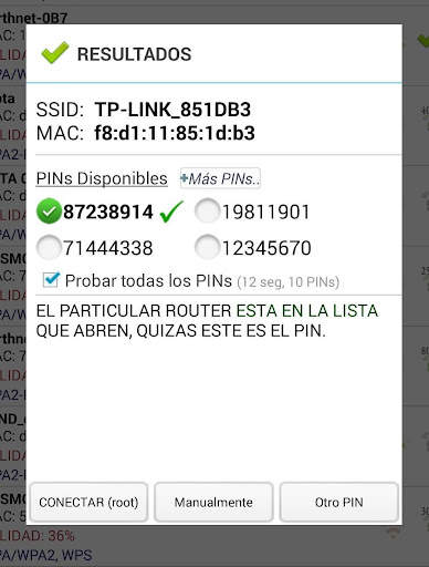 Wifi WPS Plus (Español) screenshot 2
