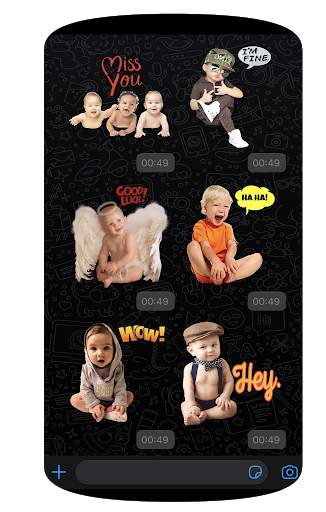 WAStickerApps Babies Funny Faces with Phrases 2020 screenshot 4