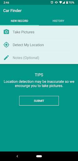 Car Finder - Find cars by GPS & taking pictures screenshot 1