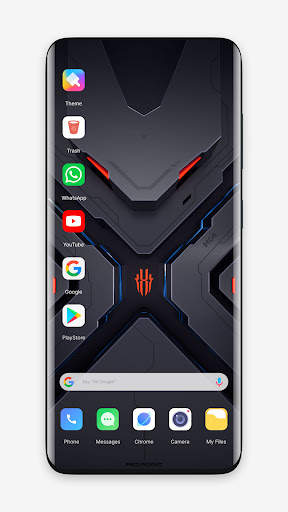Red magic 7 theme for Launcher screenshot 1