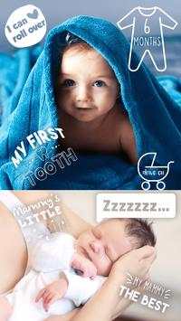 Baby Stickers Free & Photo Editor скриншот 1