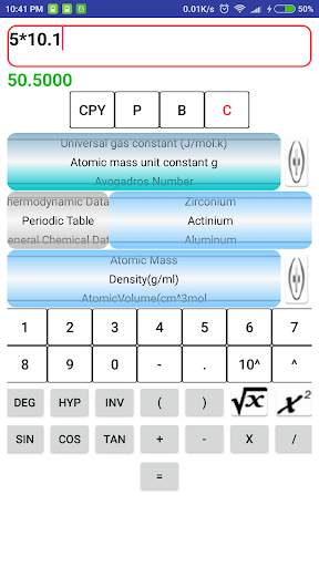 Chemistry,Engineering Data,units,calculations free screenshot 4