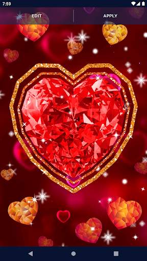 Diamond Hearts Live Wallpaper screenshot 8