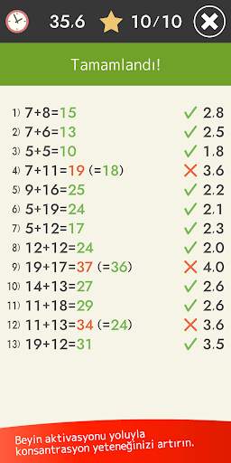 Zihin hesabı (Matematik) screenshot 6