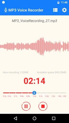 MP3 Voice Recorder скриншот 1