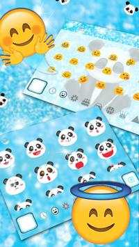 Cute Furry Panda Keyboard Theme screenshot 3
