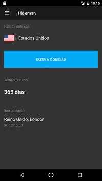 Hideman VPN screenshot 1