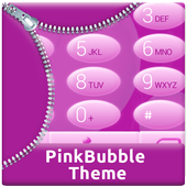 Pink Bubble Dialer Theme icon