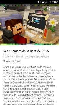 Appli Minecraft-France screenshot 2