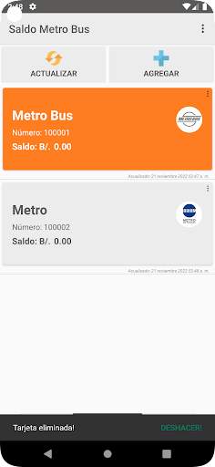 Saldo Metro Bus screenshot 5