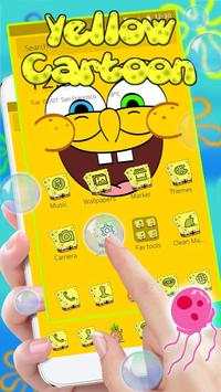Cute Yellow Cartoon Theme screenshot 3
